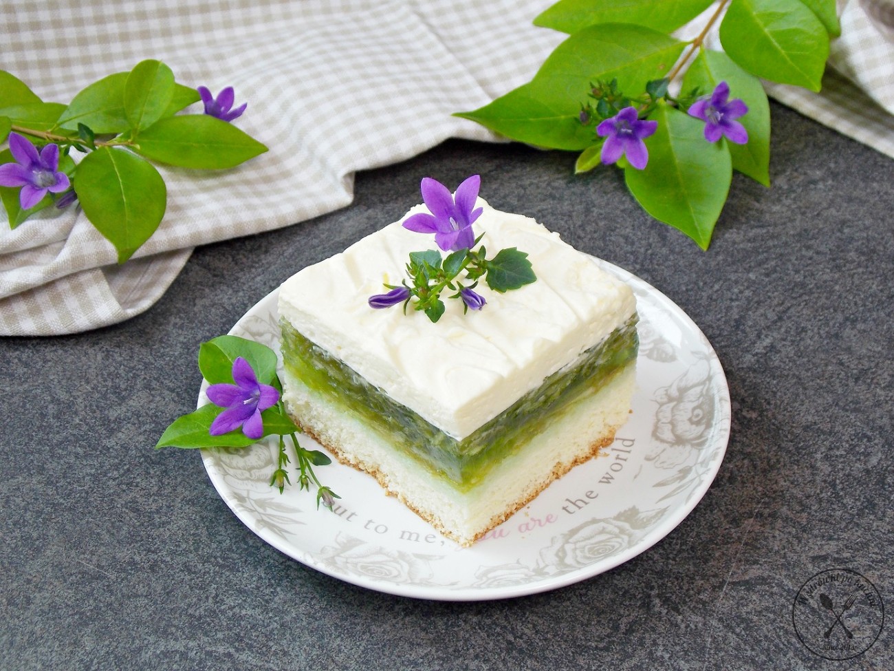 Orzeźwiające ciasto – Zielone Jabłuszko