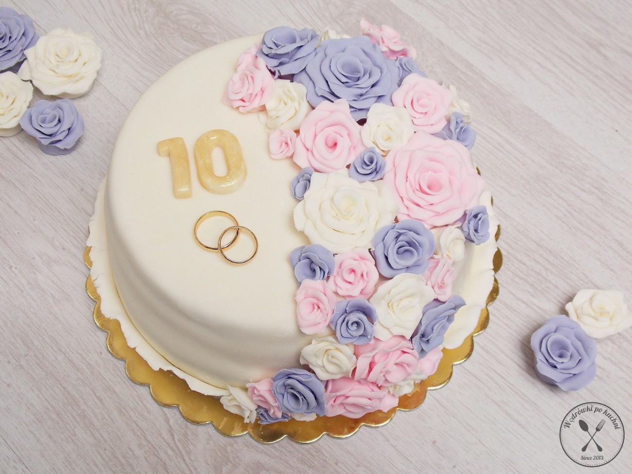 Tort ajerkoniakowy na rocznicę ślubu